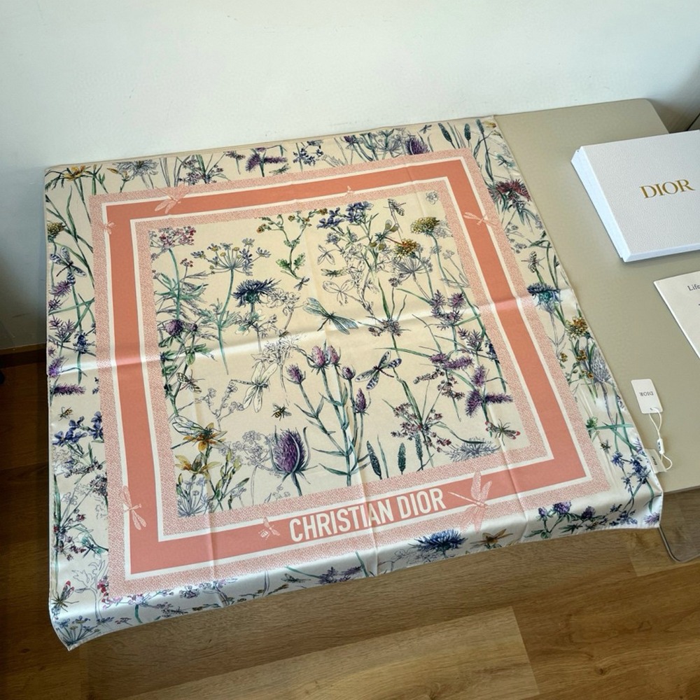 Dior Silk Square Scarf - Picture 6 of 8